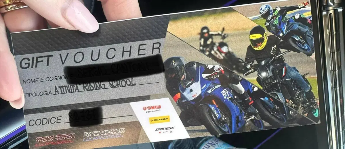 Voucher corso moto in pista - Riding School Luca P 4 Racing