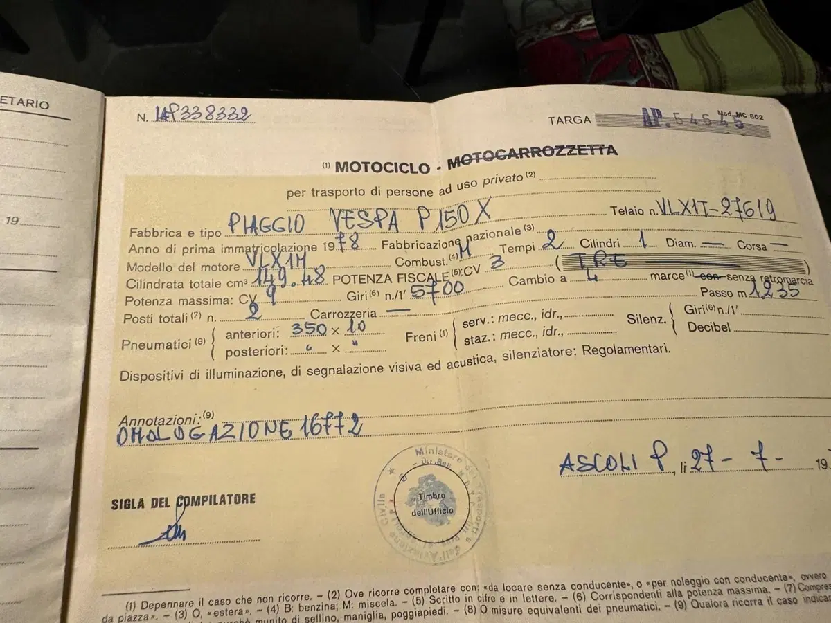 Piaggio Vespa P 150 X