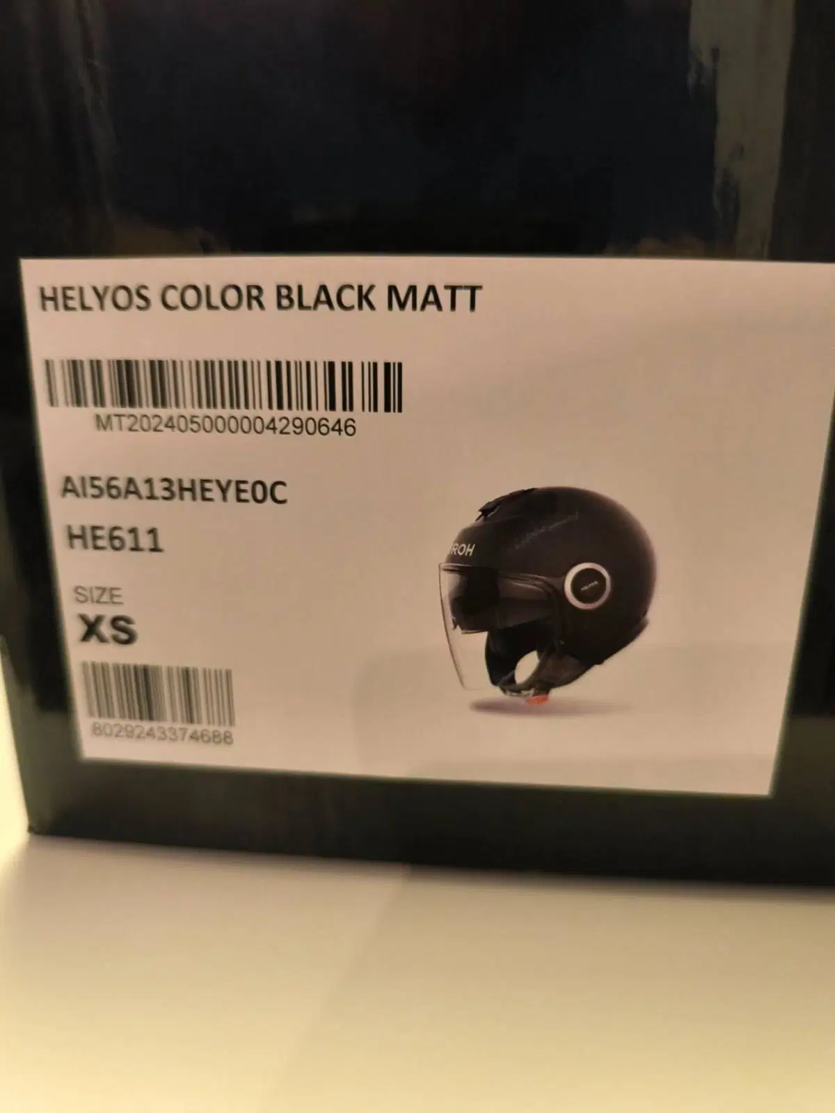 Casco demi jet Airoh Helyos nero xs (3)