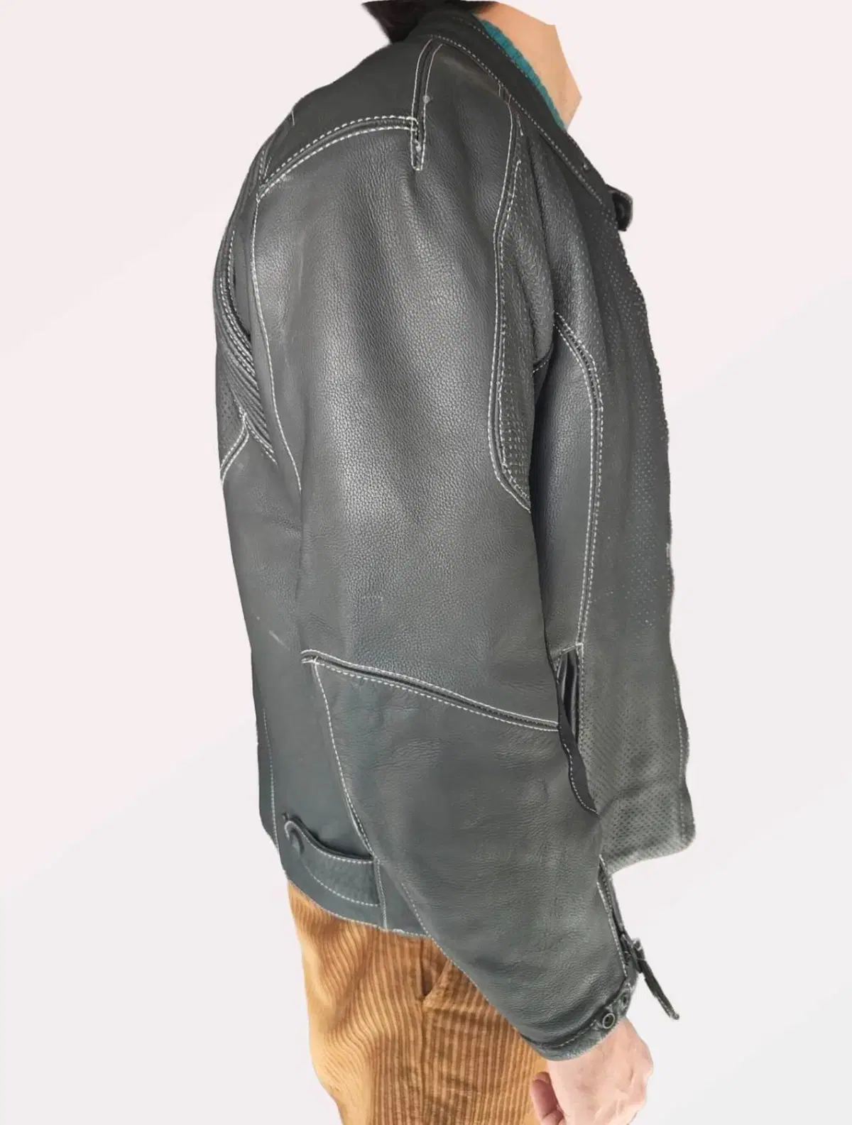 GIACCA in PELLE (stile cafè racer) Frank Thomas (7)