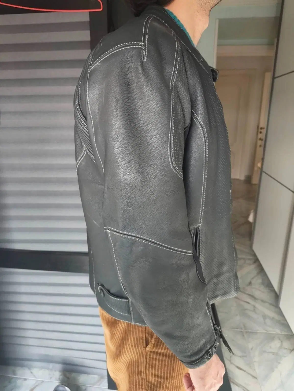GIACCA in PELLE (stile cafè racer) Frank Thomas (8)