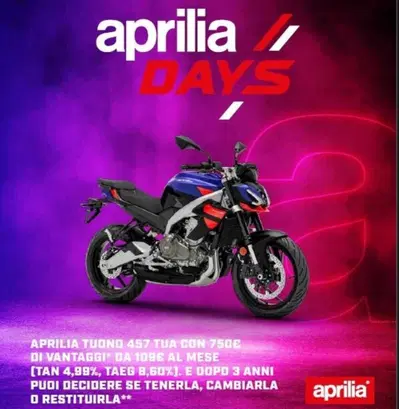Aprilia Tuono 457 (2025 - 26) nuova