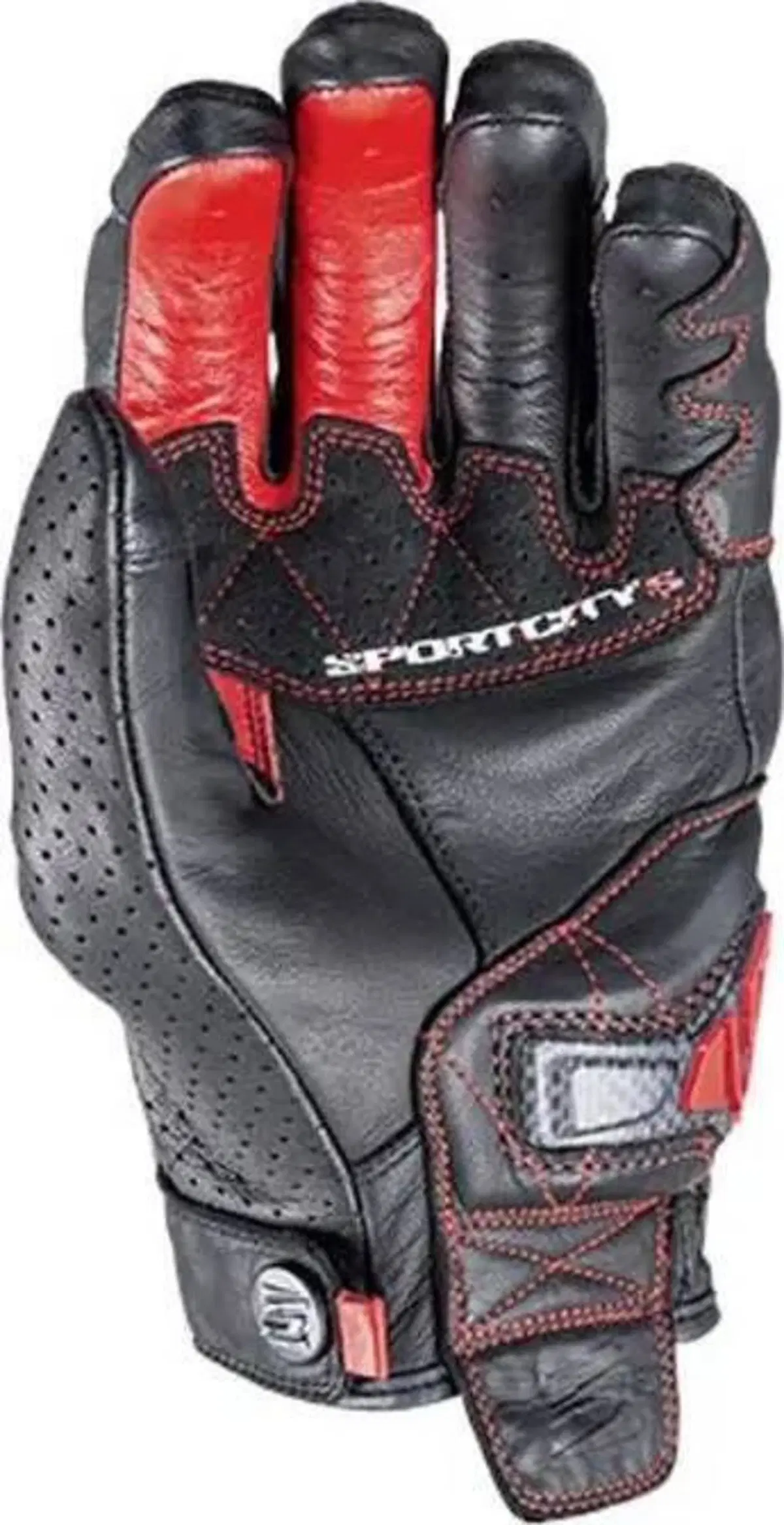 Guanti FIVE SportCity Carbon Black Red M (2)