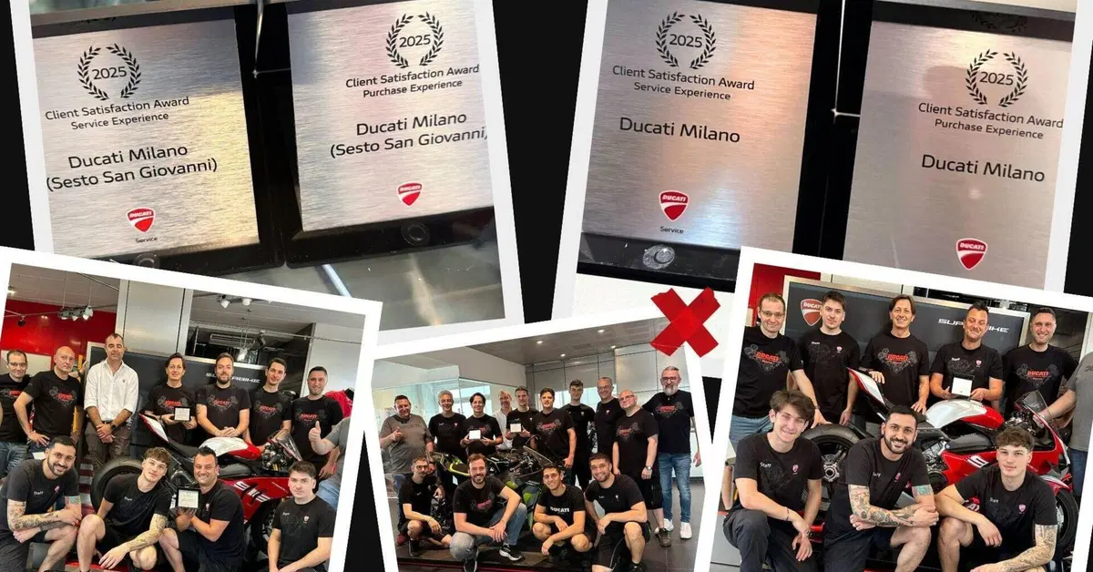 Ducati Milano fa doppietta ai Client Satisfaction Award 2025