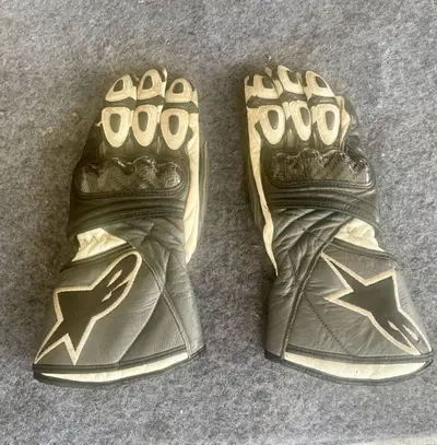 Guanti Alpinestars SP-2 Taglia S Bianco Grigio Ner