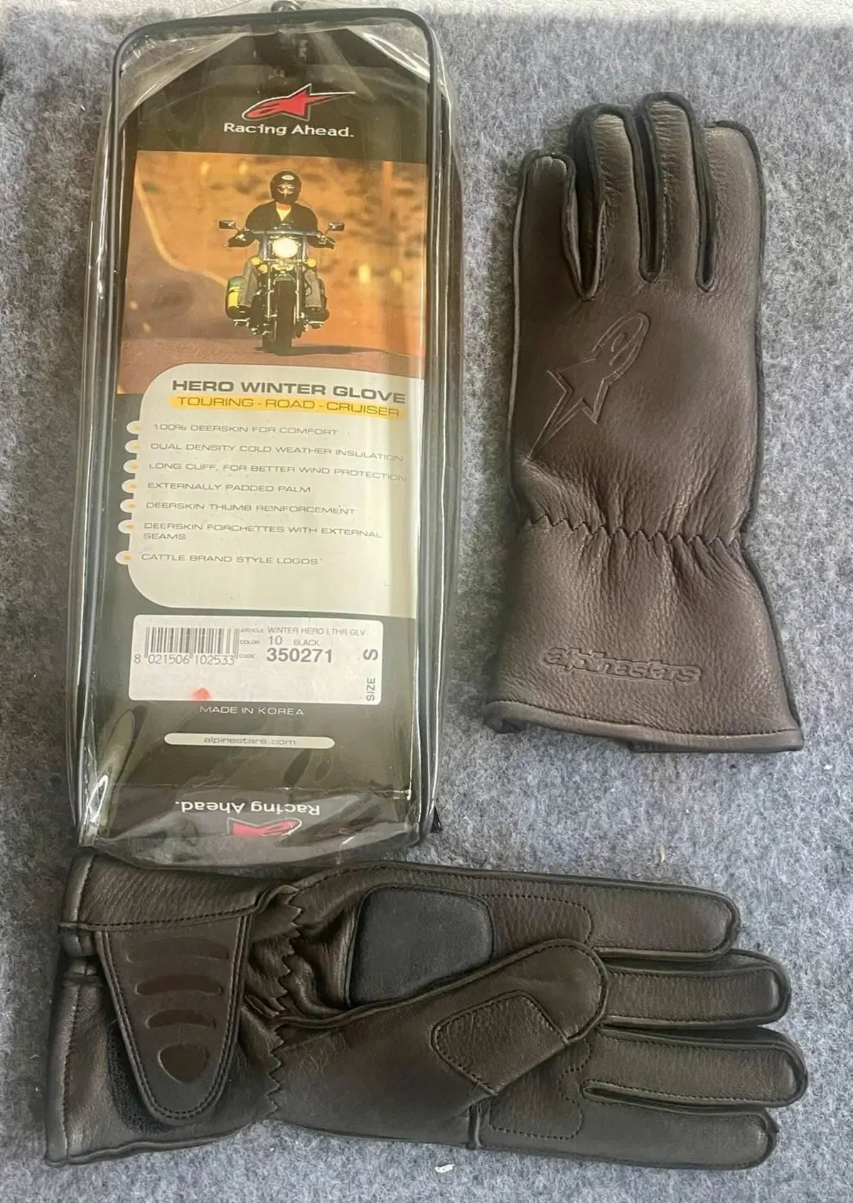 Guanti Alpinestars Hero Winter Deerskin Taglia S