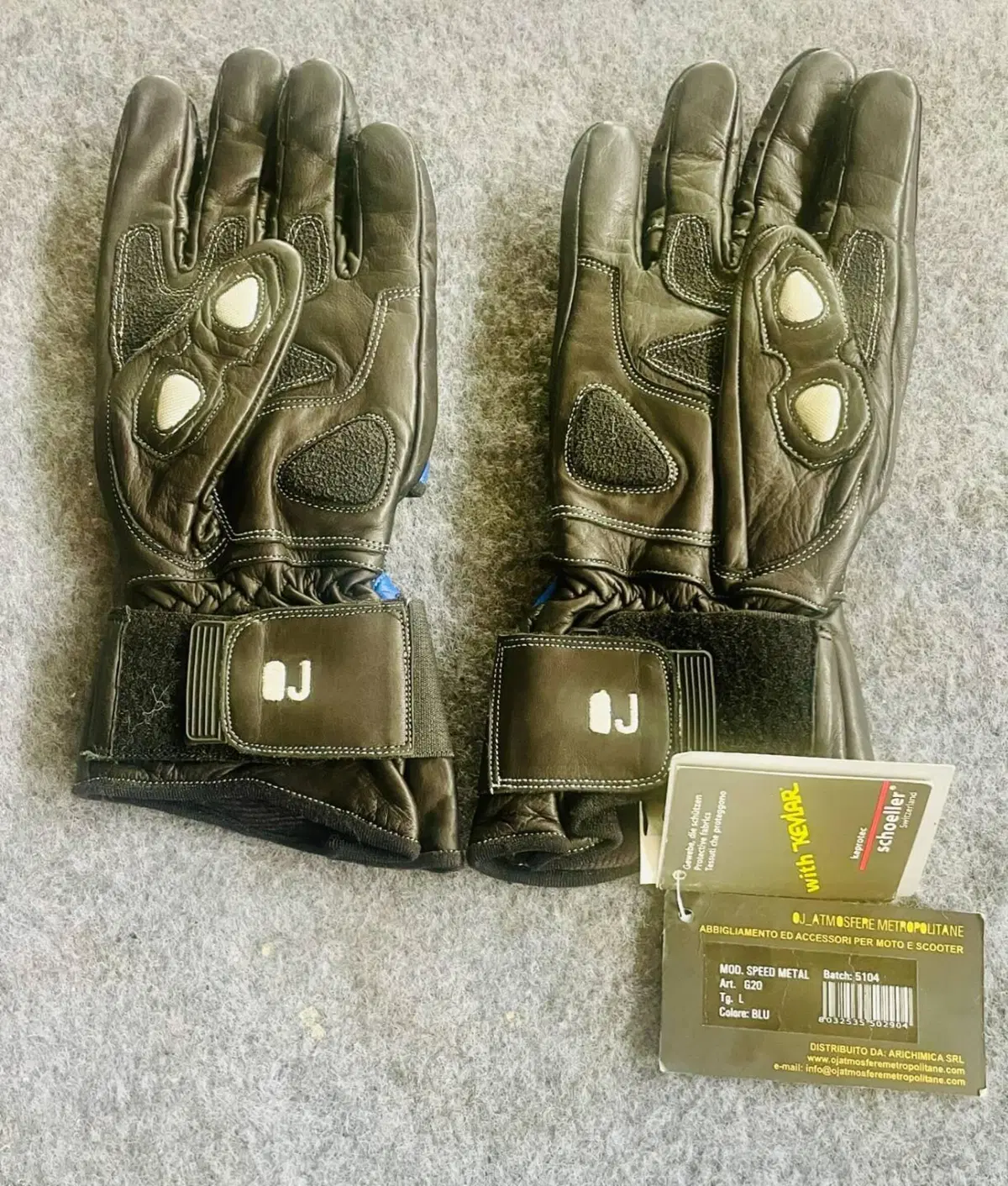 Guanti OJ Speed Metal Taglia L Blu Nero Oj Atmosfere Metropolitane (2)