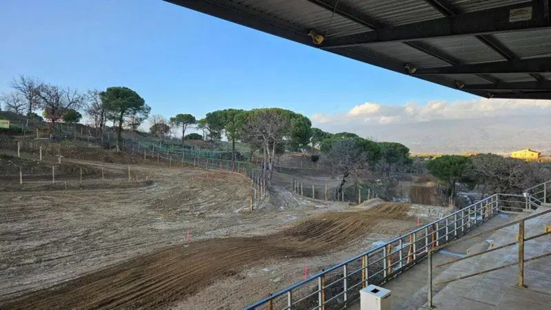 La vista dalla storica tribuna del Miravalle