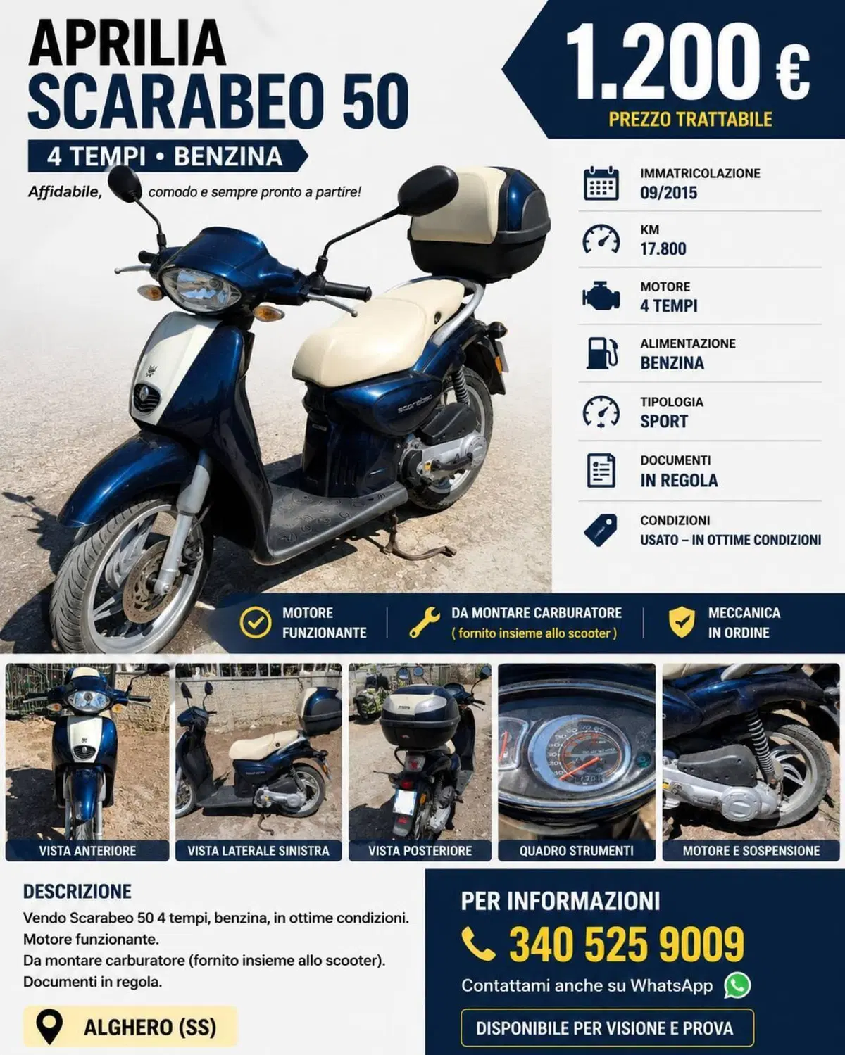 Aprilia Scarabeo 50 4t 4V (2009 - 17)
