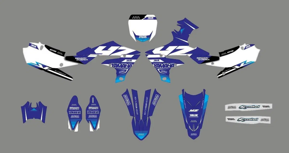 Kit Grafiche Racing Yamaha YZF 250 450 Evolution Mx Graphics