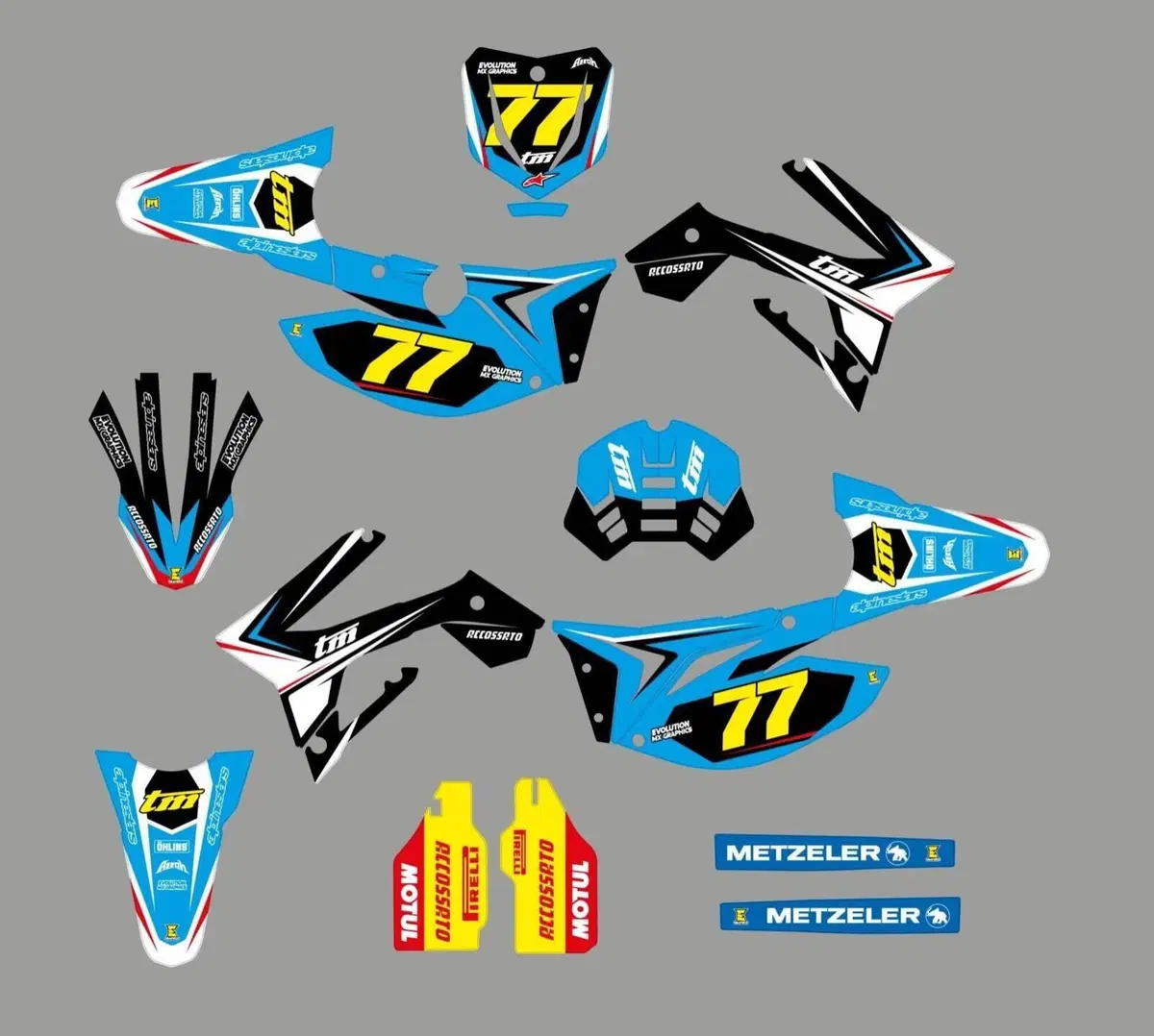 Kit Grafiche B.B TM 4T 2015-2021 SMR SMX EN Evolution Mx Graphics
