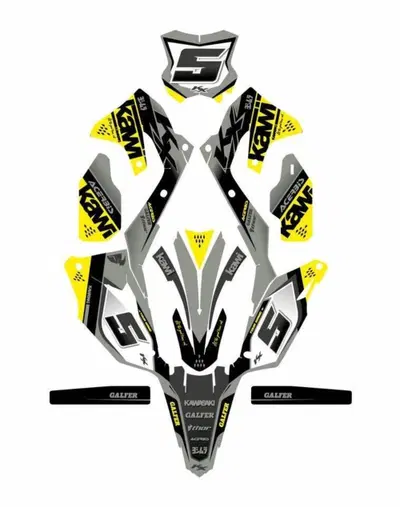 Kit Grafiche Kawasaki Venom KXF 250 450 Evolution Mx Graphics