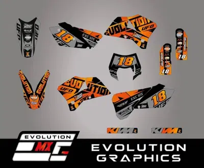 Kit Grafiche EVO KTM 2004-2006 EXC SX SXF Evolution Mx Graphics