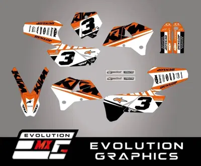 Kit Grafiche OW KTM 2004-2006 EXC SX SXF Evolution Mx Graphics