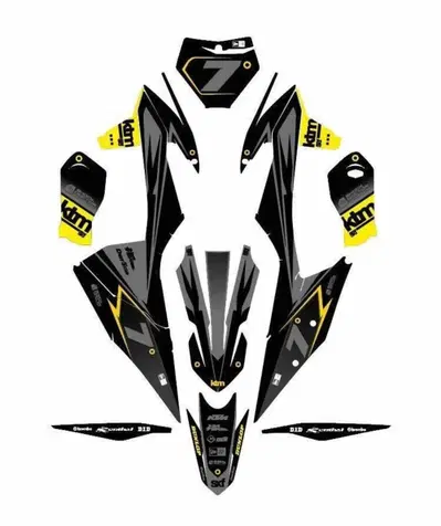 Kit Grafiche KTM Bolt SX SXF 125 450 Evolution Mx Graphics