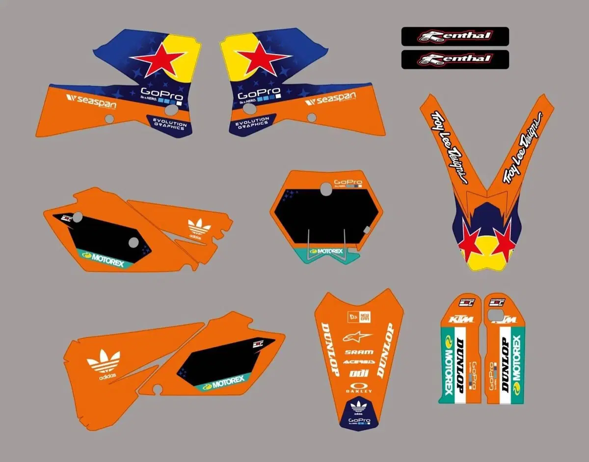 Kit Grafiche Night KTM 2004-2006 EXC SX SXF Evolution Mx Graphics