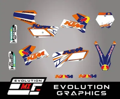 Kit Grafiche Red Bull KTM 2004-2006 EXC SX SXF Evolution Mx Graphics