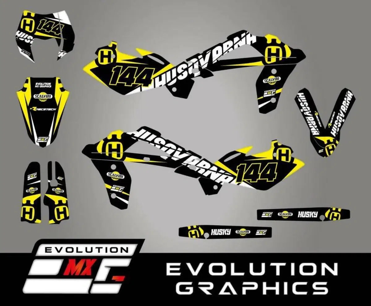 Kit Grafiche Dark Husqvarna SM SMR 125 450 510 530 Evolution Mx Graphics