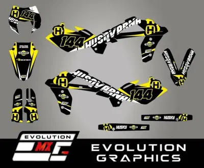 Kit Grafiche Dark Husqvarna SM SMR 125 450 510 530 Evolution Mx Graphics