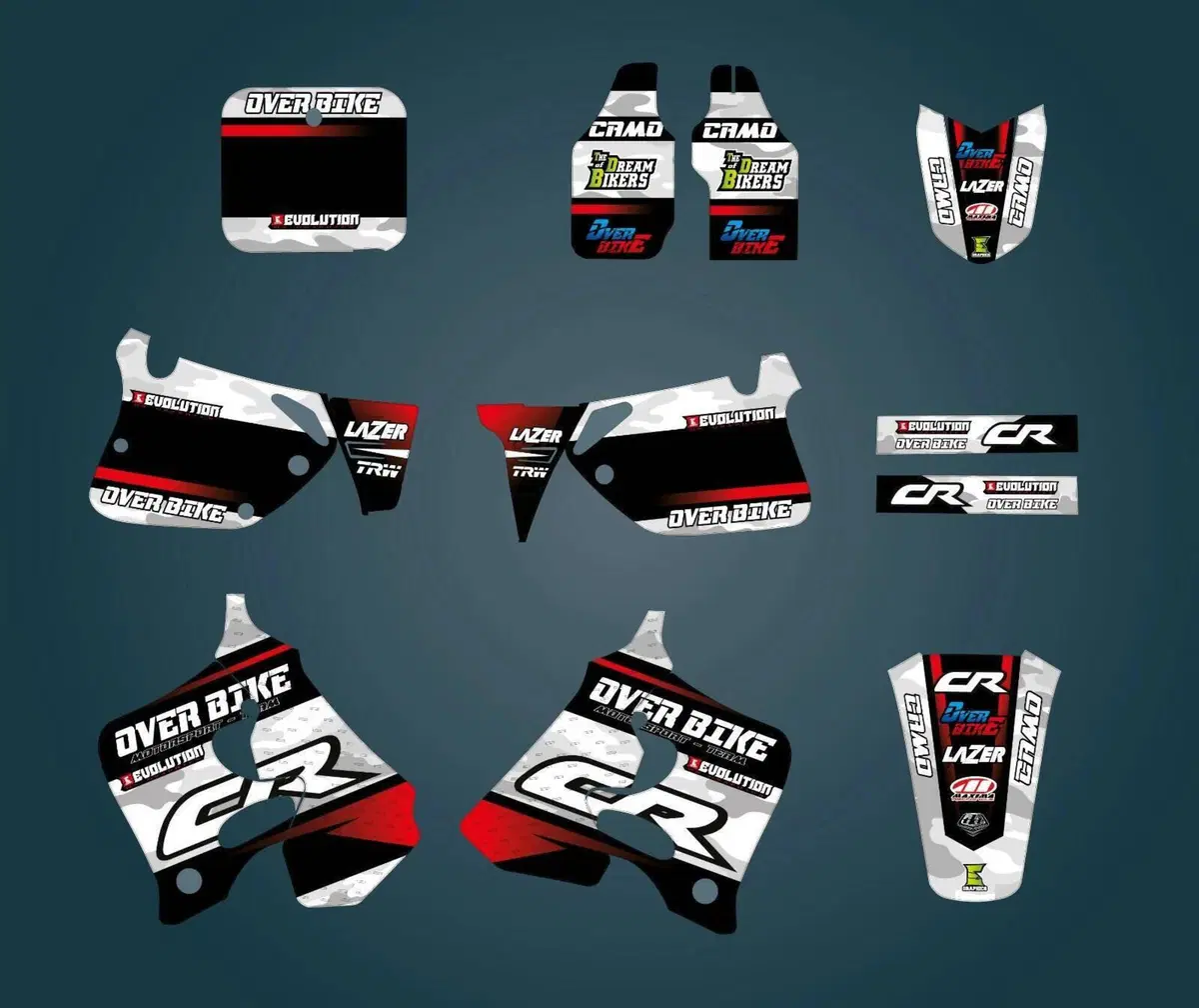 Kit Grafiche Camo Honda CR 125 250 1992 1994 Evolution Mx Graphics