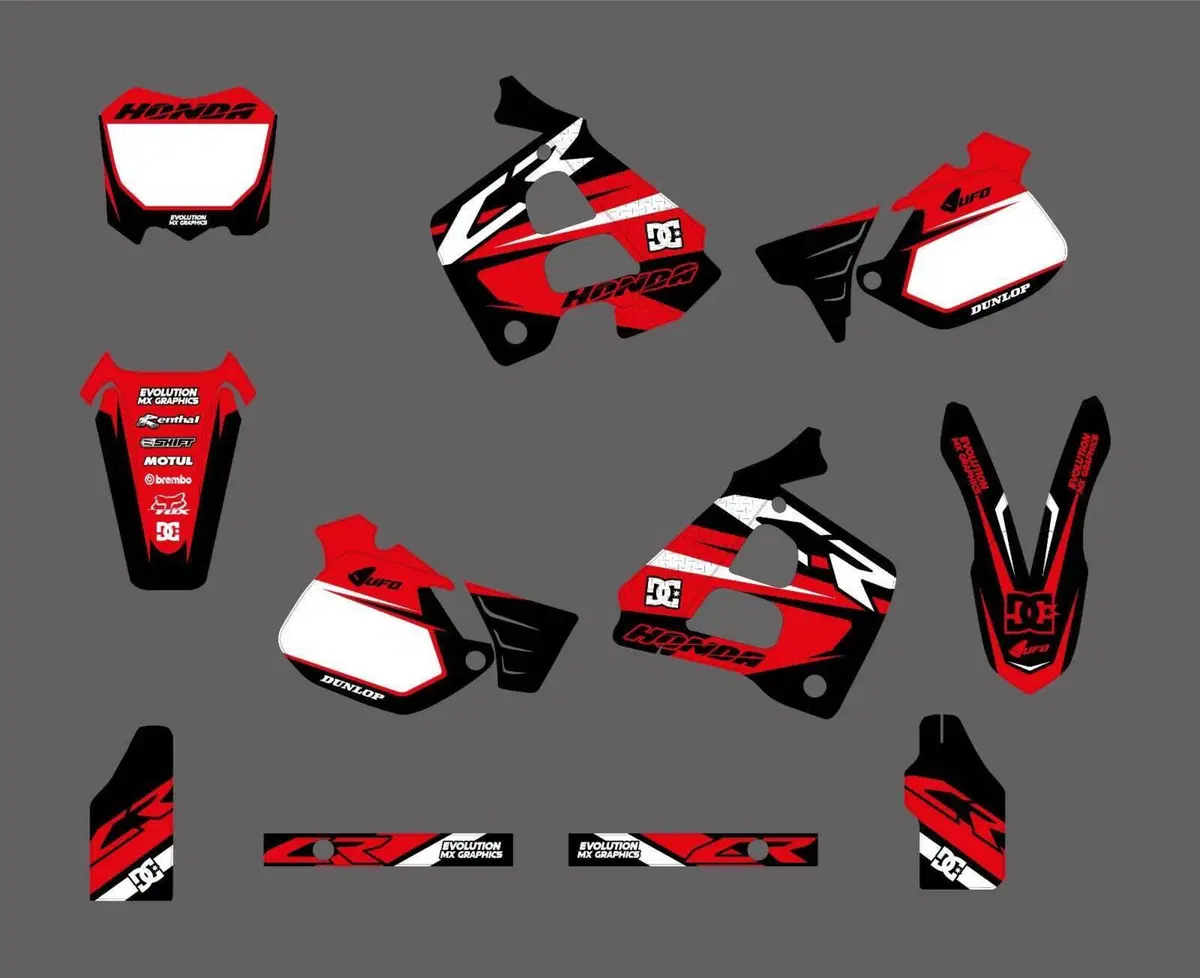 Kit Grafiche Honda CR125 CR250 F.C.T. 1991-1992 Evolution Mx Graphics