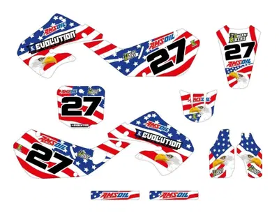 Kit Grafiche Honda USA CR125 CR250 1998-1999 Evolution Mx Graphics