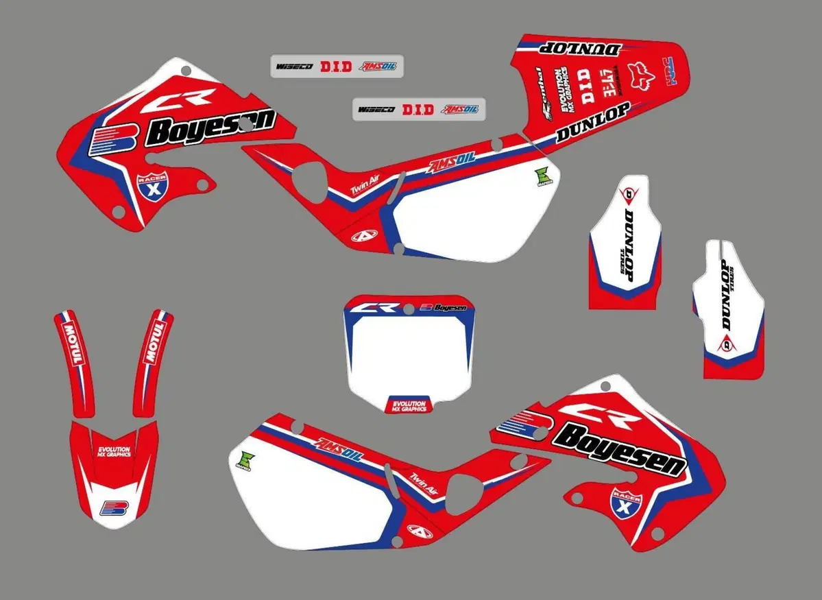 Kit Grafiche Honda B.SEN CR125 CR250 1998-1999 Evolution Mx Graphics