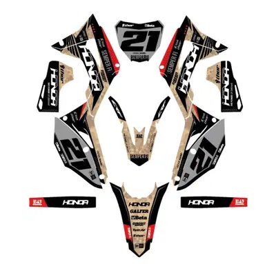 Kit Grafiche Honda Semper CRF250 CRF450 18-21 Evolution Mx Graphics