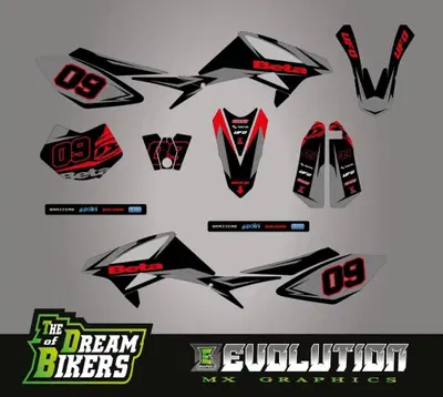 Kit Grafiche Dark Beta RR 50 2012-2020 Crystal Evolution Mx Graphics