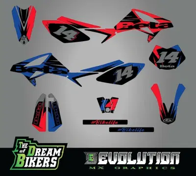 Kit Grafiche 2 Face Beta RR 50 2012-2020 Crystal Evolution Mx Graphics