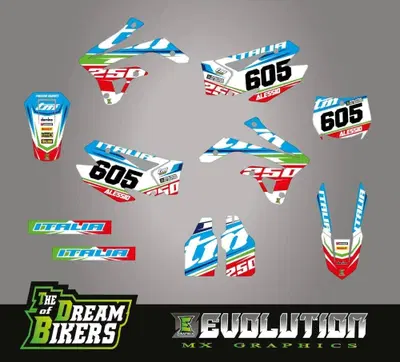 Kit Grafiche TM Racing Italy SM MX EN Crystal Evolution Mx Graphics
