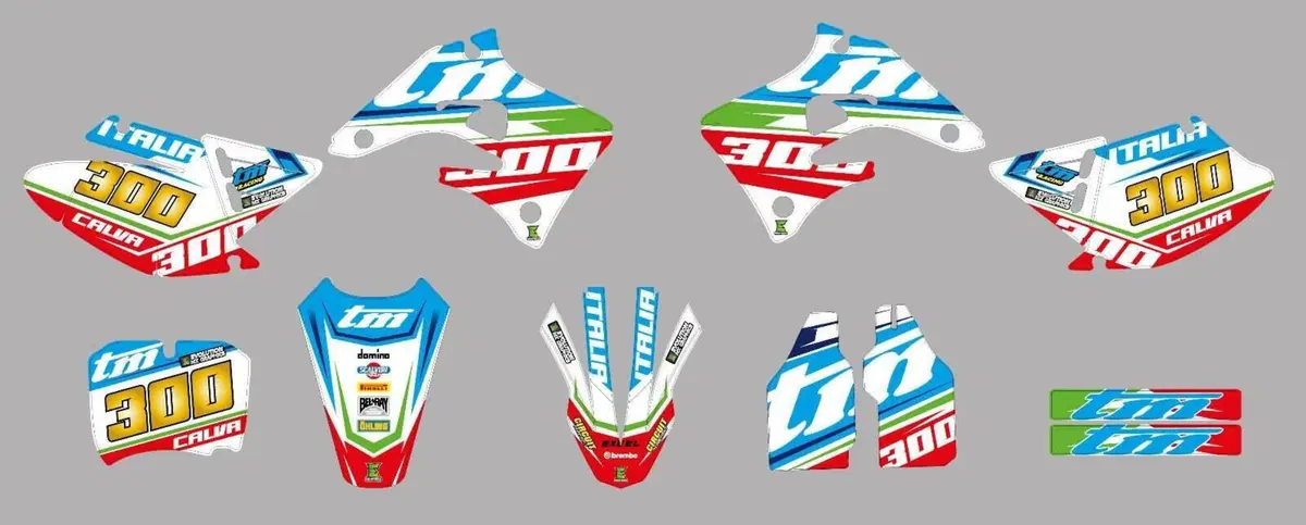 Kit Grafiche TM Racing Italy2 SM MX EN Crystal Evolution Mx Graphics