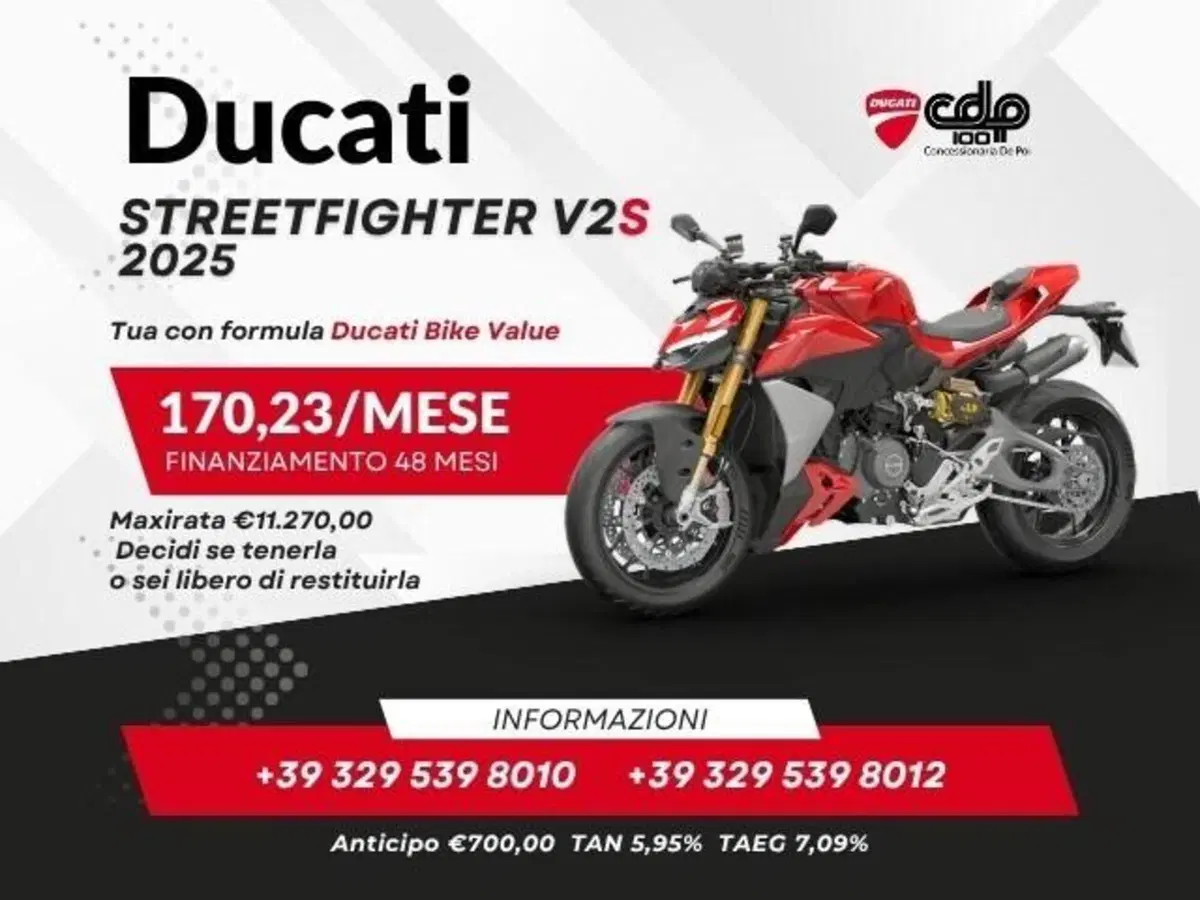 Ducati Streetfighter V2 S (2025 - 26)