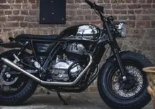 Royal Enfield Interceptor 650 in stile Brat Bobber: dettagli cromati e ruote XL