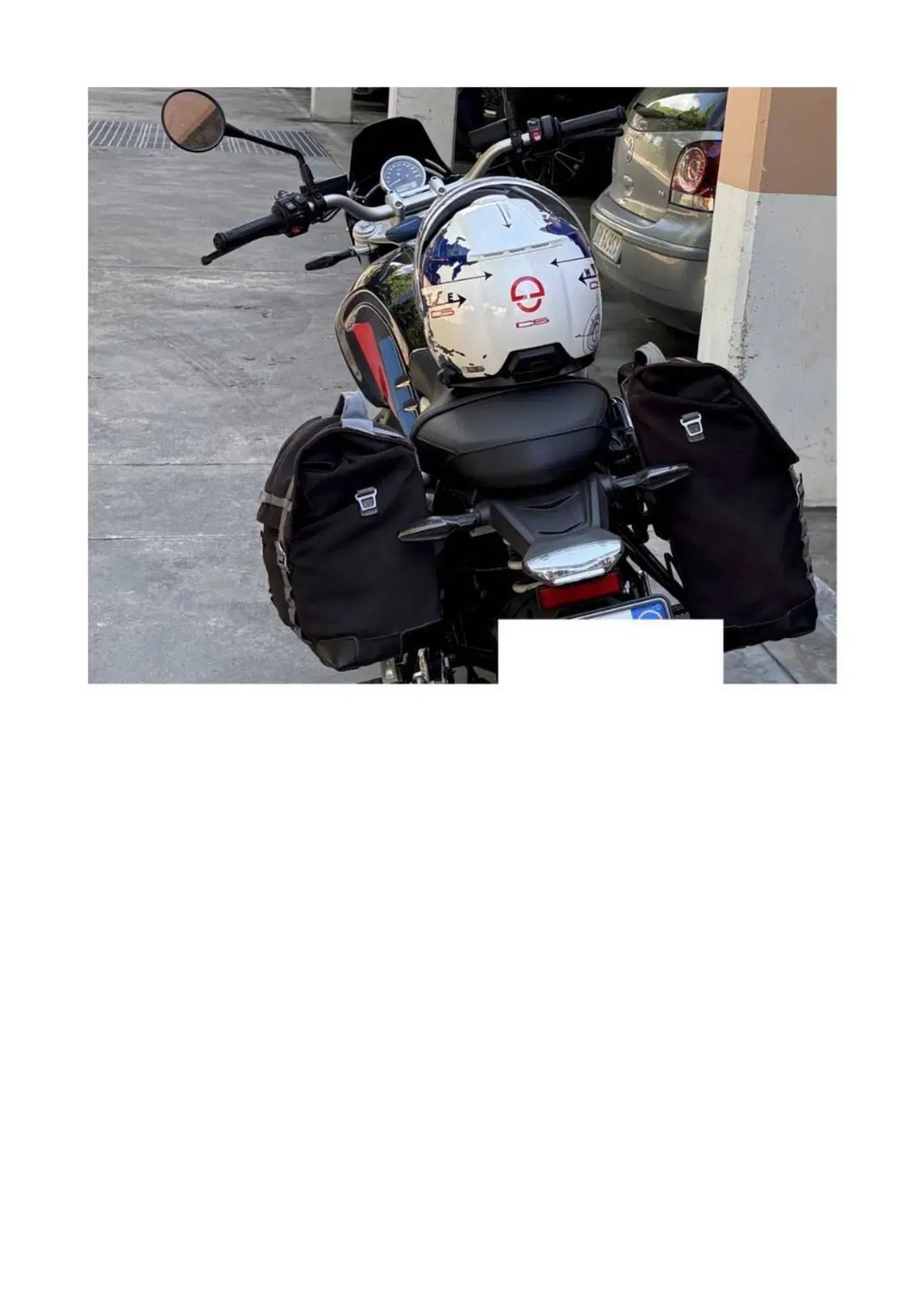 Borse laterali originali per moto BMW R Nine T