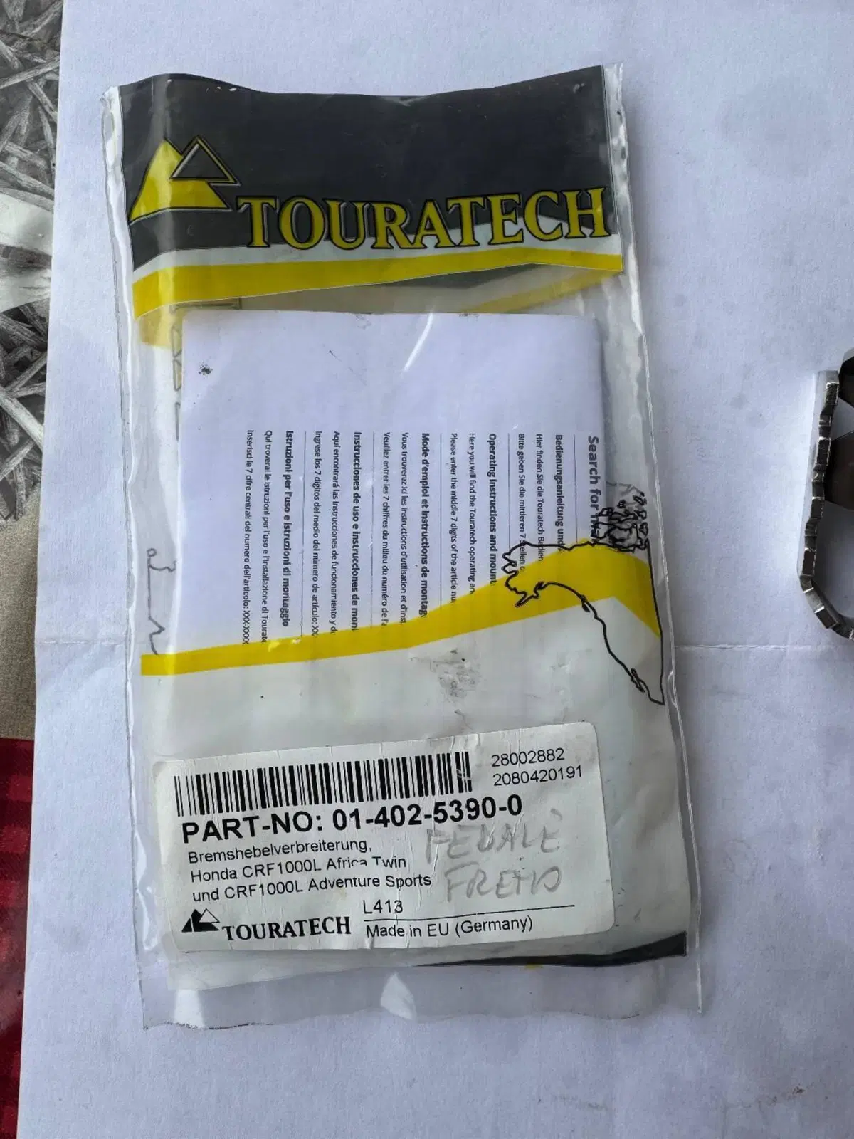 allargamento pedale freno Touratech (4)