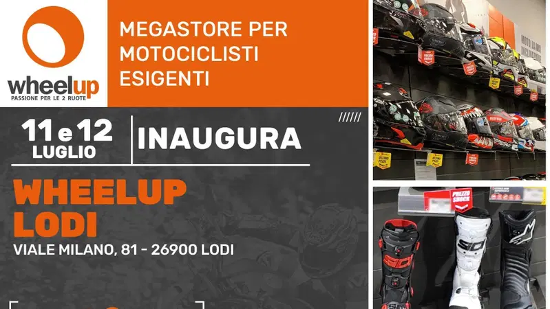 Wheelup apre il negozio numero 60, questo fine settimana a Lodi