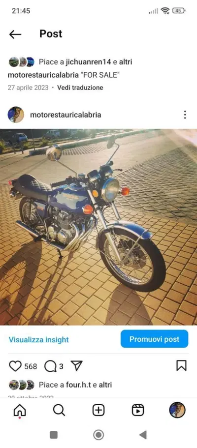 Honda Four 400 d'epoca