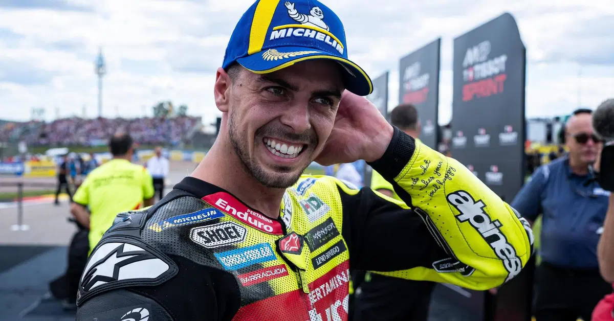 MotoGP 2026. GP di Germania. Fabio Di Giannantonio, terzo nella Sprint: "Domani potrebbe essere pi&ugrave; facile per le Aprilia, sar&agrave; una bella battaglia"