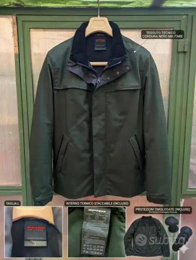 Giacca Moto Spidi D176 - Taglia L - Verde Militare