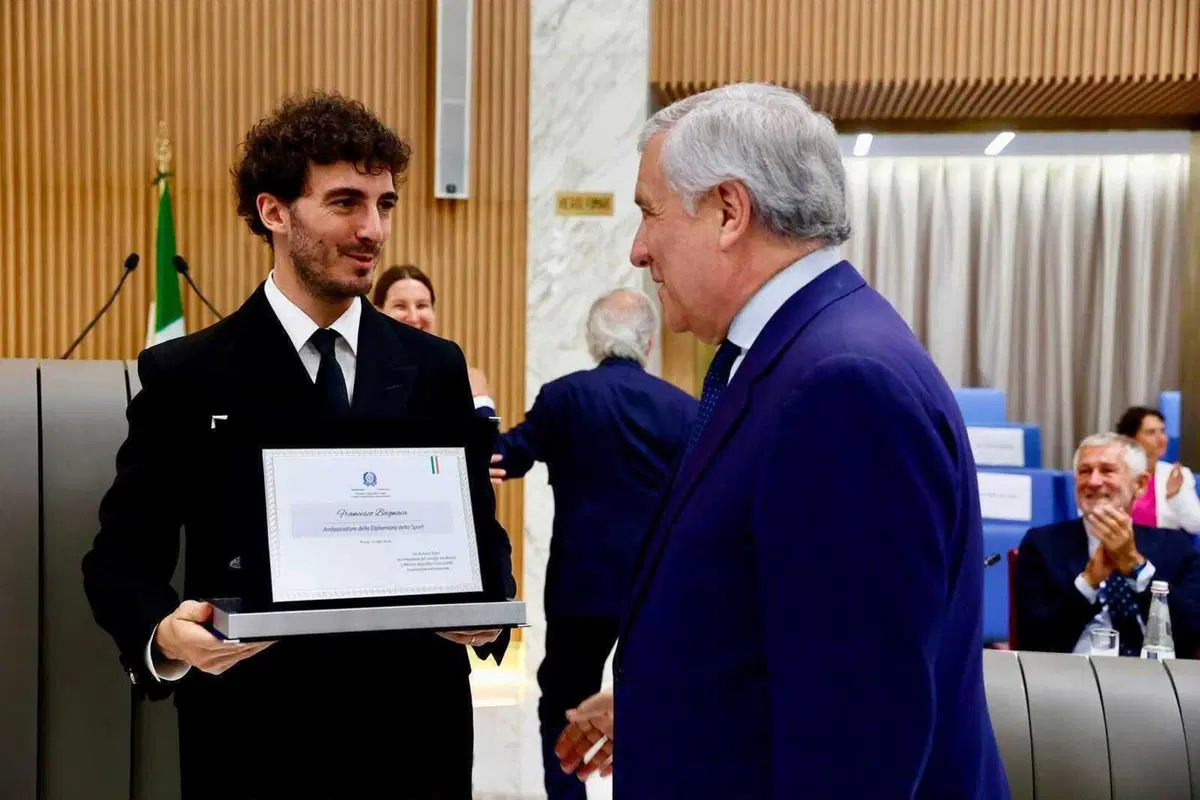MotoGP 2026. Moto d'Italia alla Farnesina: Bagnaia, Rossi e Bezzecchi tra i nuovi Ambasciatori della Diplomazia dello Sport (8)