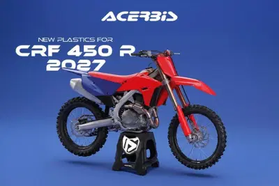 Honda CRF450R 2027: Acerbis presenta il nuovo kit plastiche