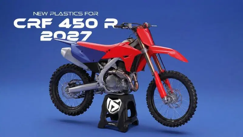 Honda CRF450R 2027: Acerbis presenta il nuovo kit plastiche