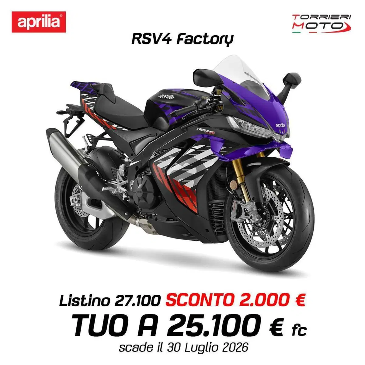 Aprilia RSV4 1100 Factory (2025 - 26)