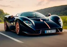Detomaso P72: il primo esemplare in strada a Monrecarlo