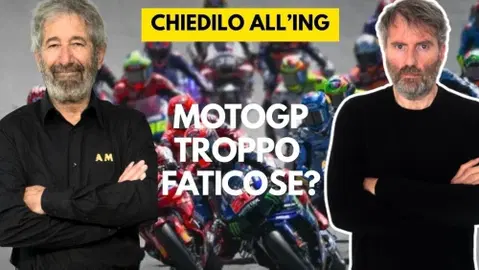 Le MotoGP sono troppo faticose?  Ne parliamo con l’ing. Bernardelle, preparate le vostre domande