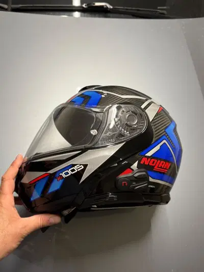 Casco moto Nolan con auricolare incluso