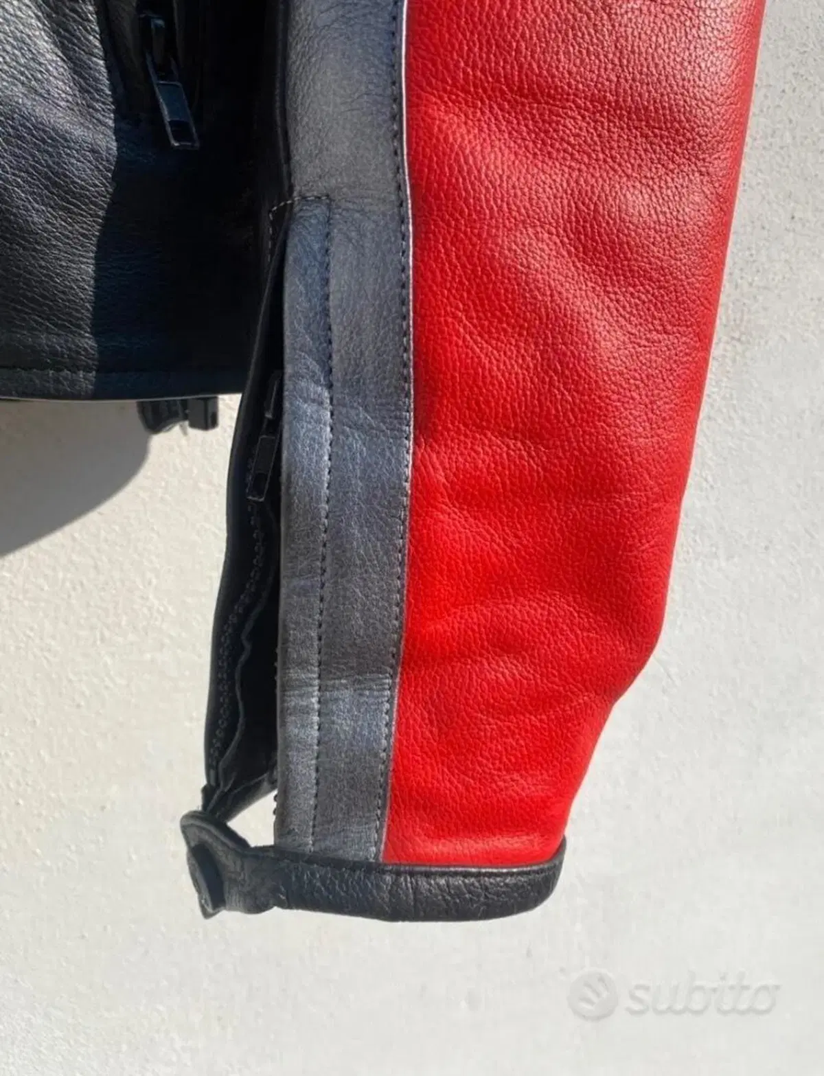 Giacca moto in vera pelle taglia S Moto One Europe (3)