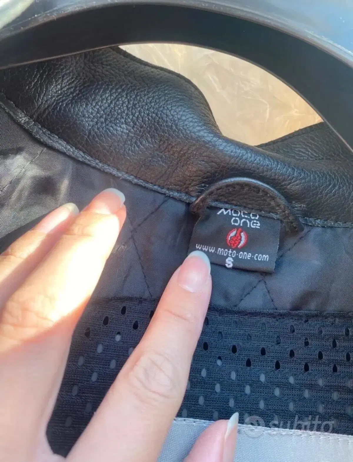 Giacca moto in vera pelle taglia S Moto One Europe (6)