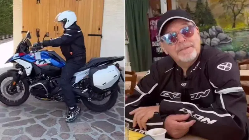 Vasco Rossi in giro sull'Appennino con gli amici e una BMW R 1300 GS [VIDEO]